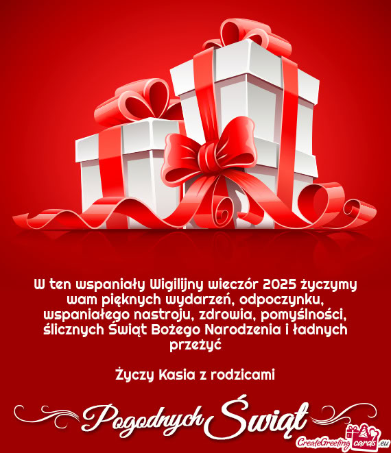 W ten wspaniały Wigilijny wieczór 2025 życzymy wam pięknych wydarzeń, odpoczynku, wspaniałego
