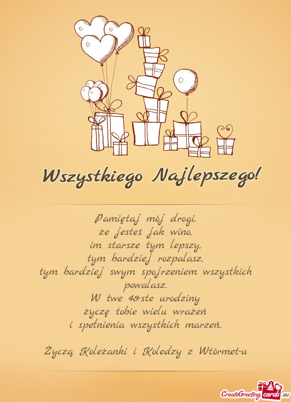 W twe 48-ste urodziny