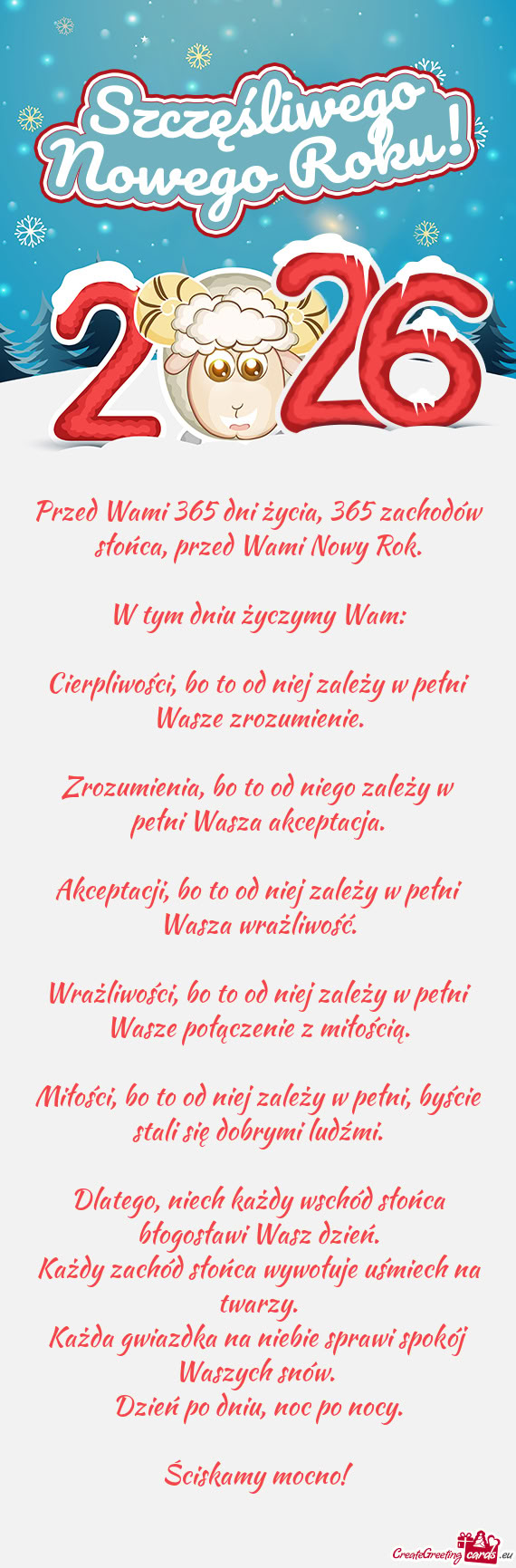 W tym dniu życzymy Wam