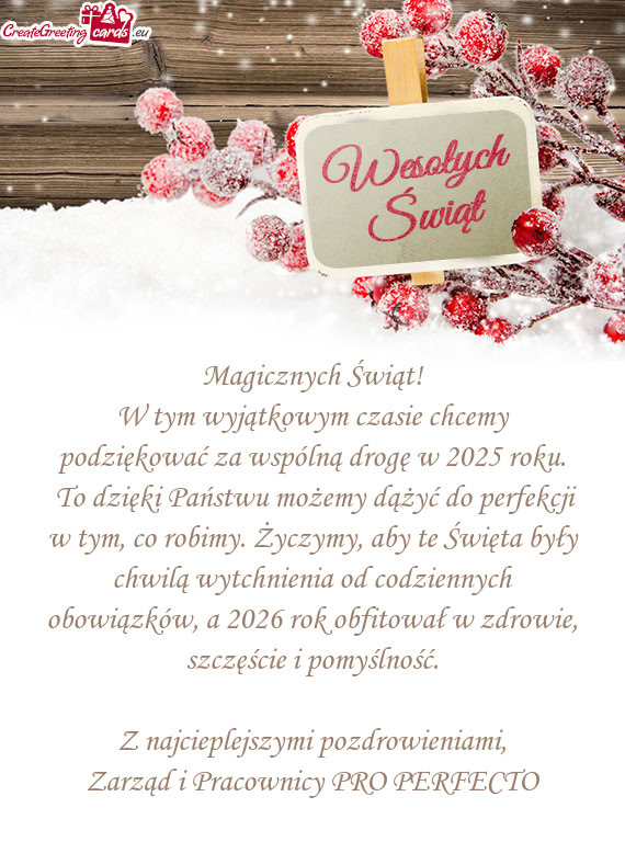 W tym wyjątkowym czasie chcemy podziękować za wspólną drogę w 2025 roku