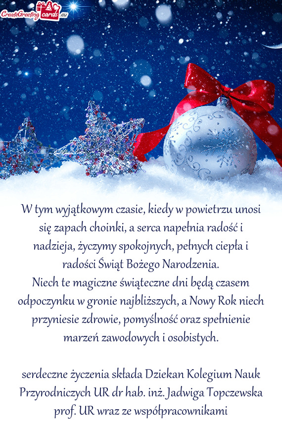 W tym wyjątkowym czasie, kiedy w powietrzu unosi się zapach choinki, a serca napełnia radość i