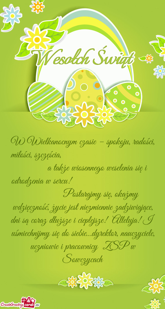 W Wielkanocnym czasie – spokoju, radości, miłości, szczęścia