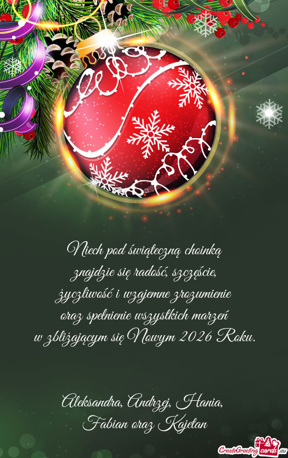W zbliżającym się Nowym 2026 Roku