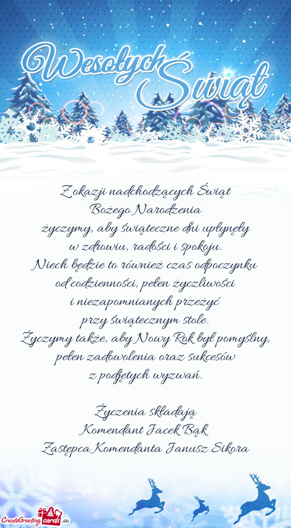 W zdrowiu, radości i spokoju