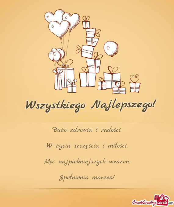 W życiu szczęścia i miłości