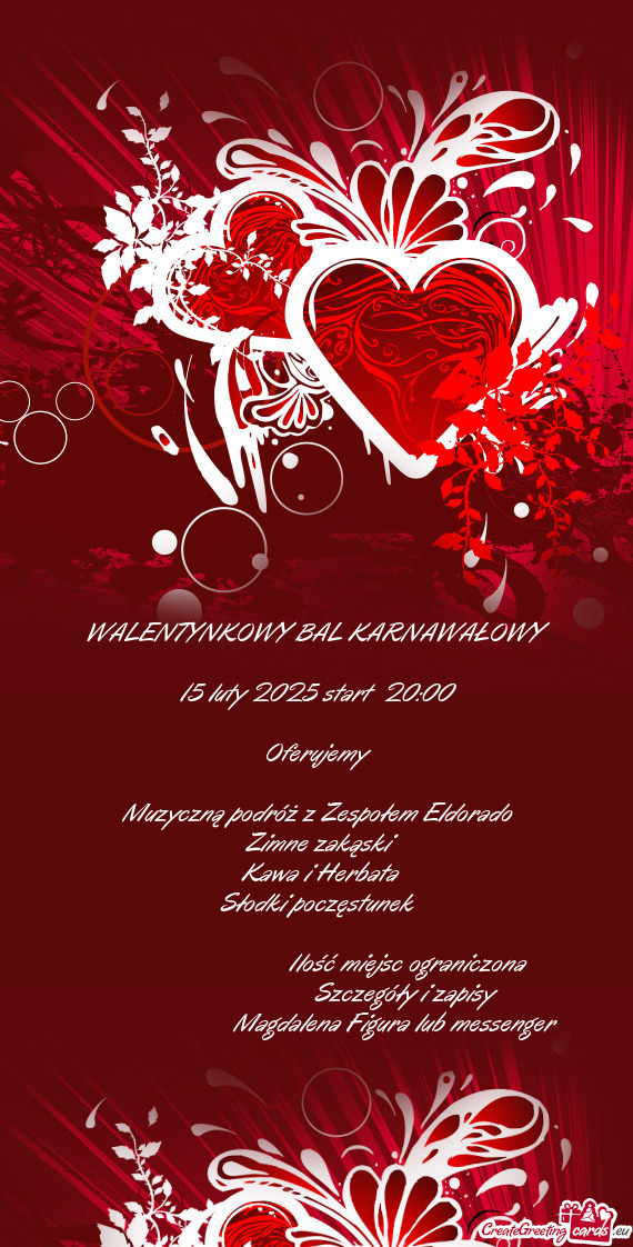 WALENTYNKOWY BAL KARNAWAŁOWY