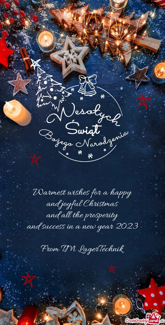 Warmest wishes for a happy