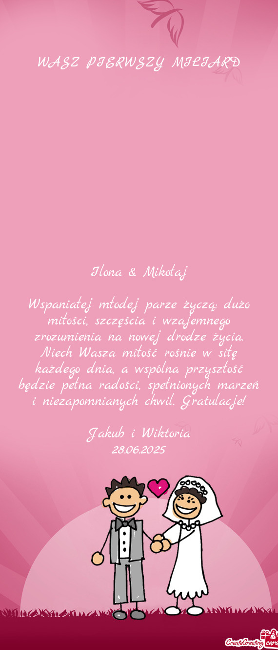 WASZ PIERWSZY MILIARD