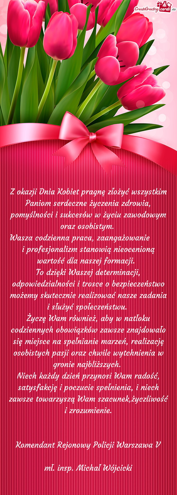 Wasza codzienna praca, zaangażowanie  i profesjonalizm stanowią nieocenioną wartość dla n