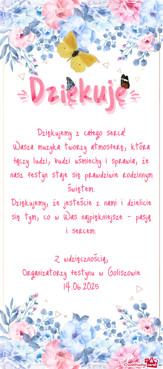 Wasza muzyka tworzy atmosferę, która łączy ludzi, budzi uśmiechy i sprawia, że nasz festyn sta