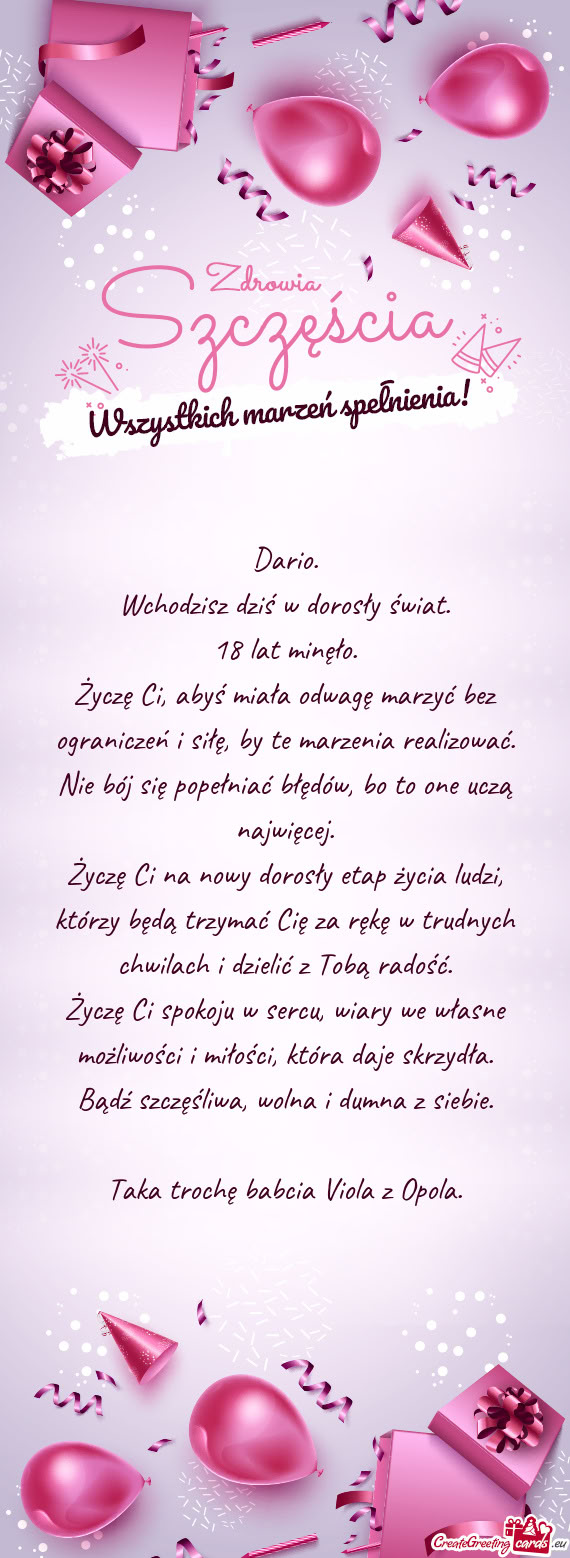 Wchodzisz dziś w dorosły świat