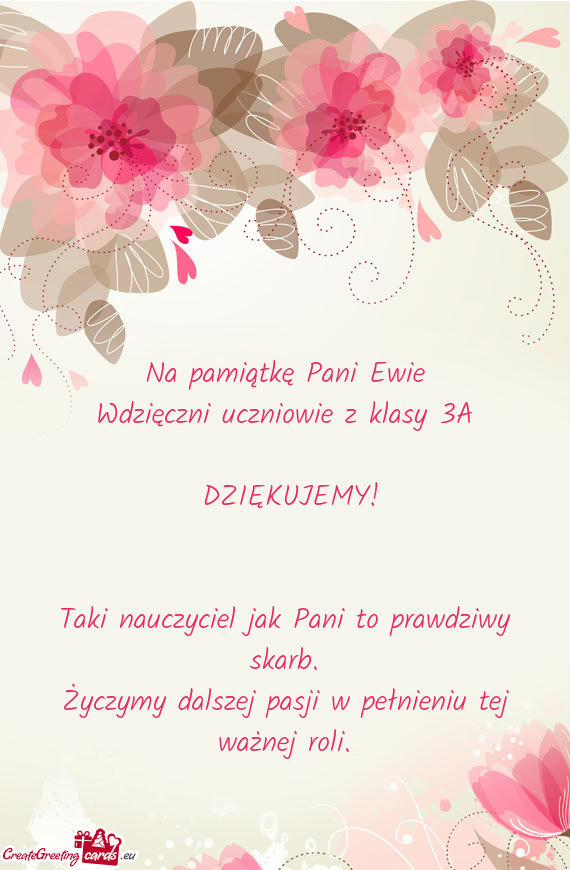 Wdzięczni uczniowie z klasy 3A