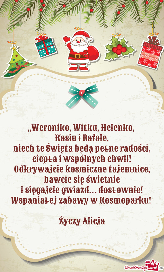 „Weroniko, Witku, Helenko