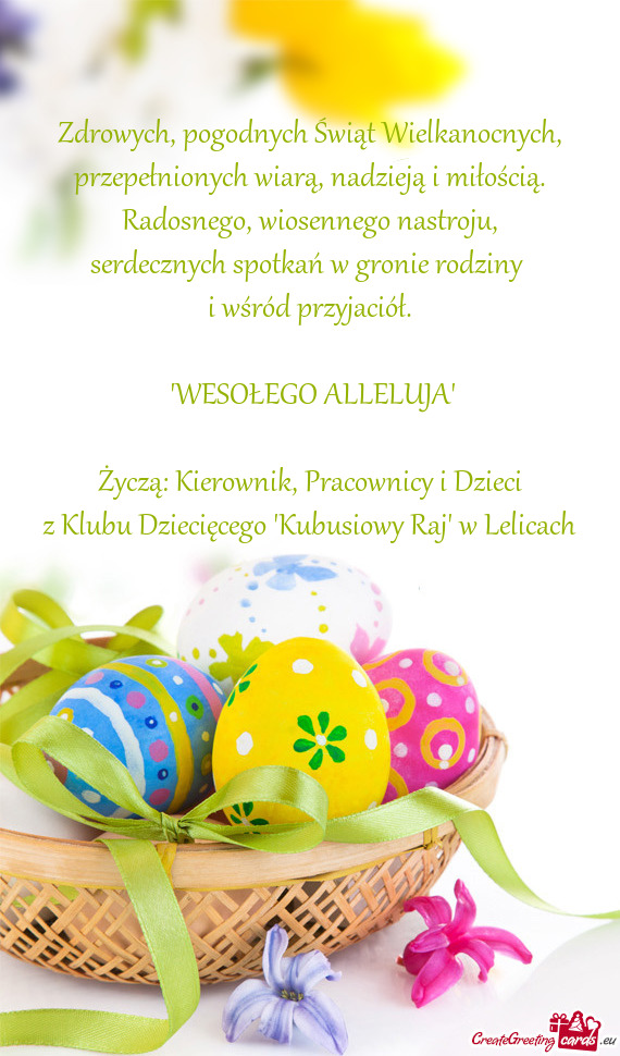 "WESOŁEGO ALLELUJA"