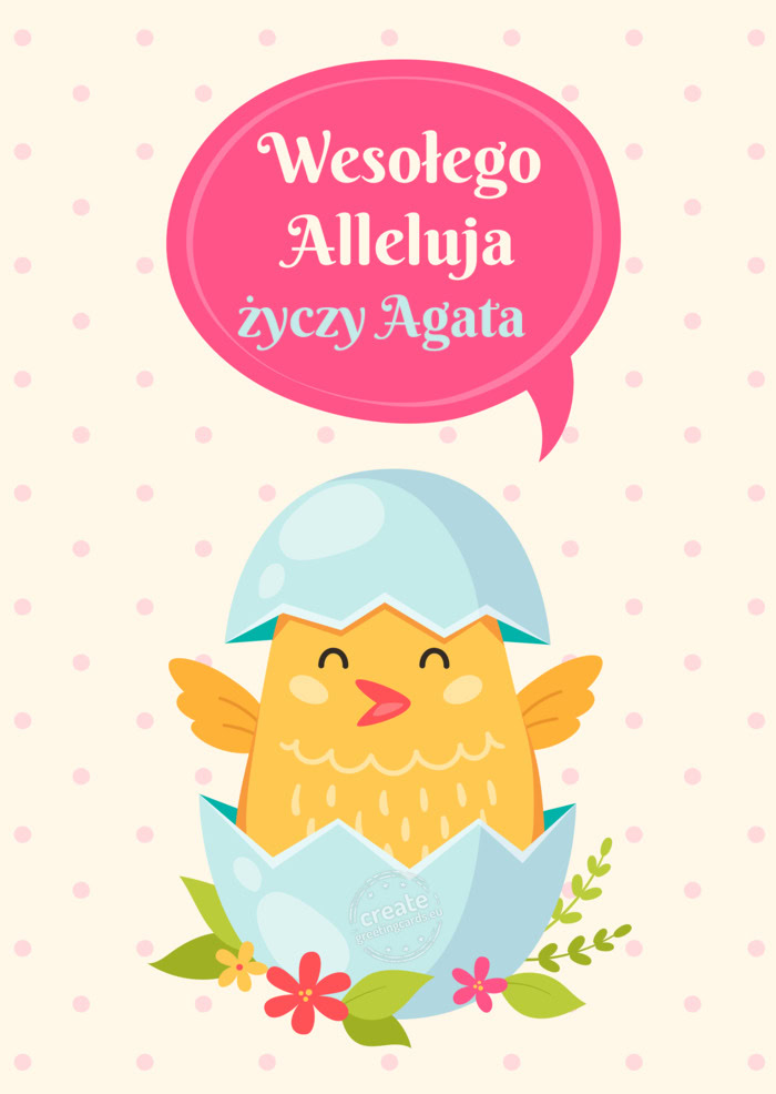 Wesołego Alleluja Agata