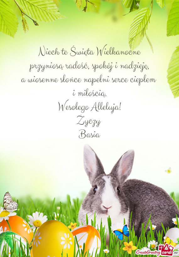Wesołego Alleluja! Basia