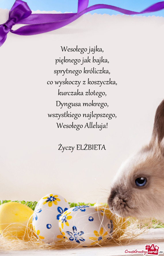 Wesołego Alleluja! ELŻBIETA