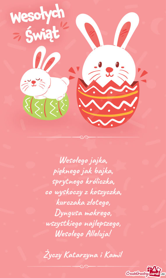 Wesołego Alleluja! Katarzyna i Kamil
