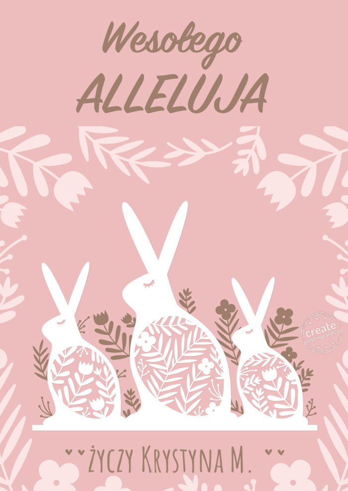 Wesołego Alleluja Krystyna M