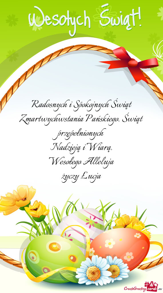 Wesołego Alleluja Łucja