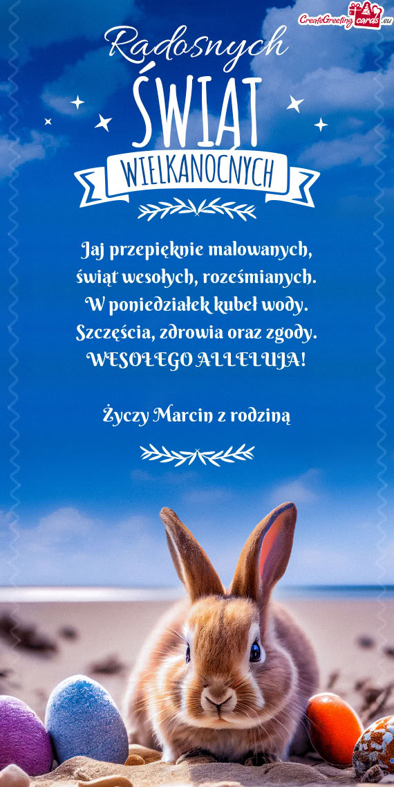 WESOŁEGO ALLELUJA! Marcin z rodziną