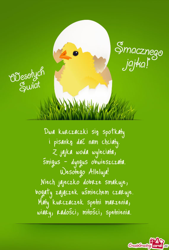 Wesołego Alleluja! Niech jajeczko dobrze smakuje