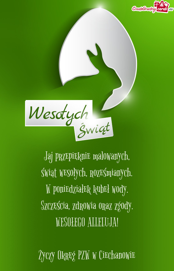 WESOŁEGO ALLELUJA! Okręg PZW w Ciechanowie