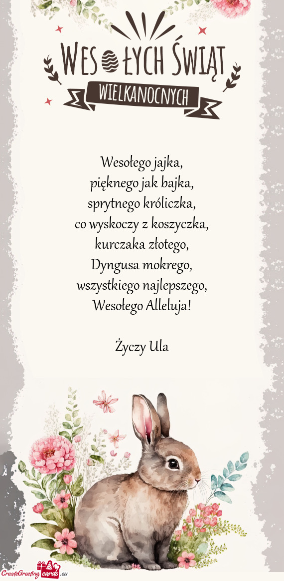 Wesołego Alleluja! Ula