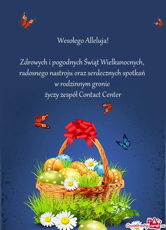 Wesołego Alleluja! Zdrowych i pogodnych Świąt Wielkanocnych