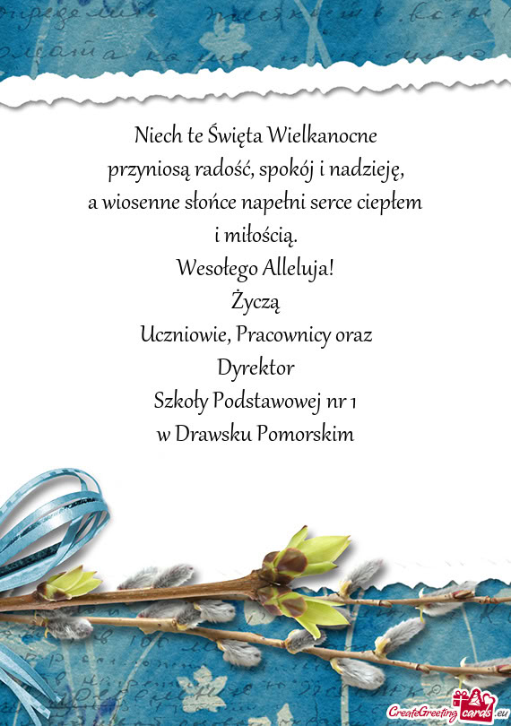 Wesołego Alleluja! Życzą Uczniowie