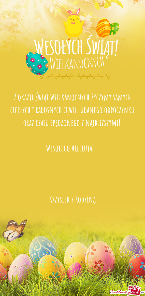 Wesołego Alleluja! 🐣