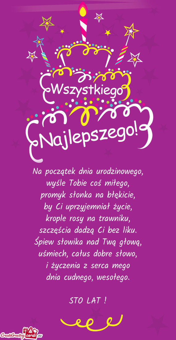 Wesołego. STO
