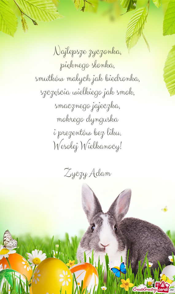 Wesołej Wielkanocy! Adam