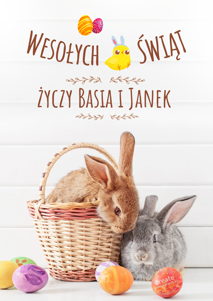 Wesołej Wielkanocy Basia i Janek
