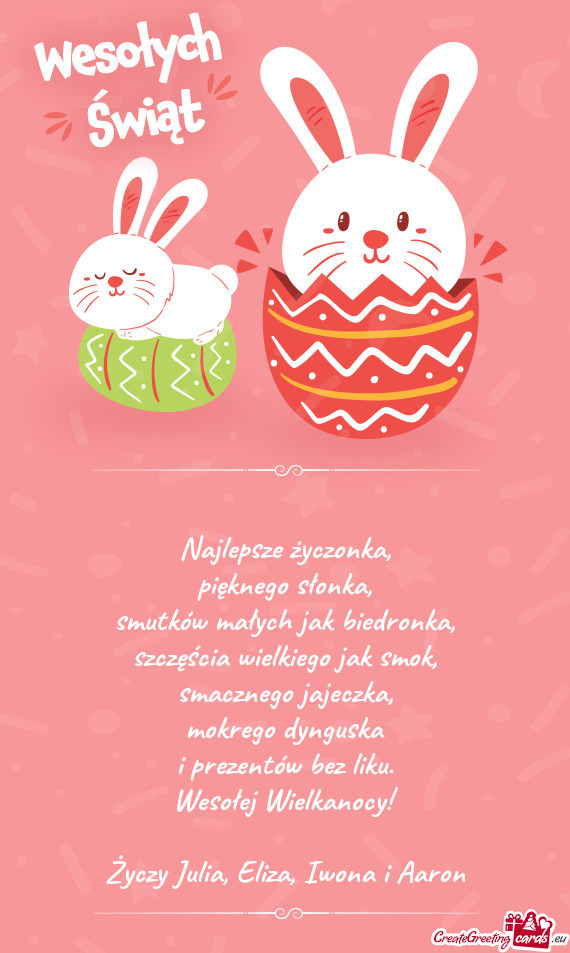Wesołej Wielkanocy! Julia