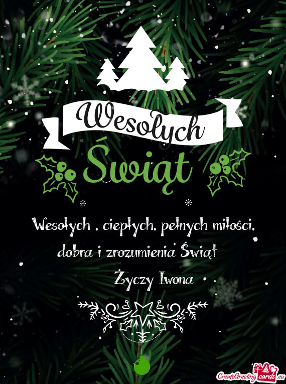 Wesołych , ciepłych, pełnych miłości, dobra i zrozumienia Świąt 🌲