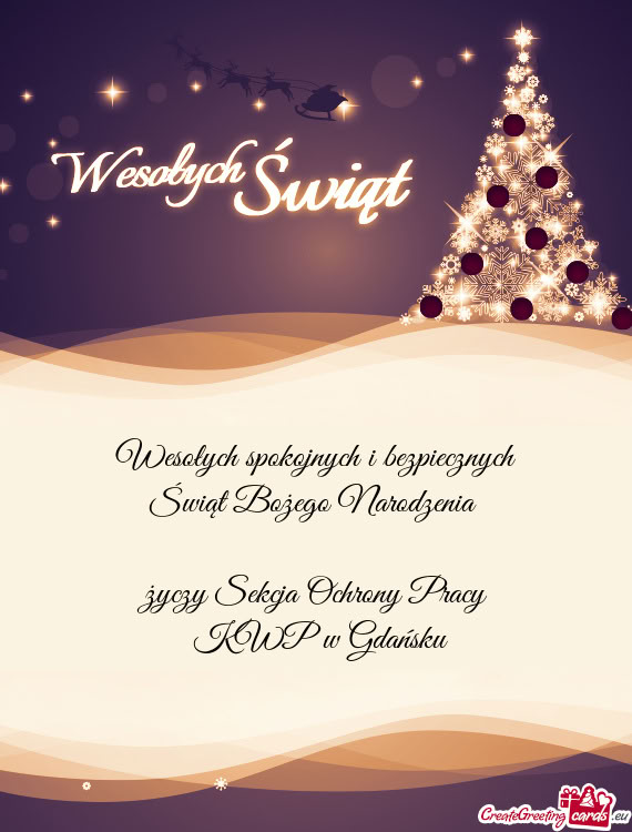 Wesołych spokojnych i bezpiecznych