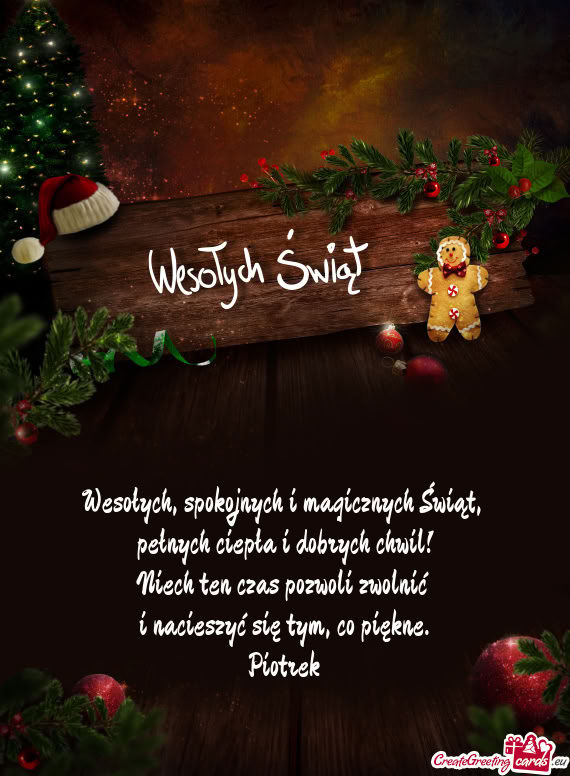Wesołych, spokojnych i magicznych Świąt