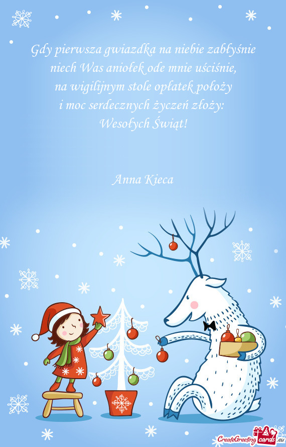 Wesołych Świąt!
 
 
 Anna Kieca