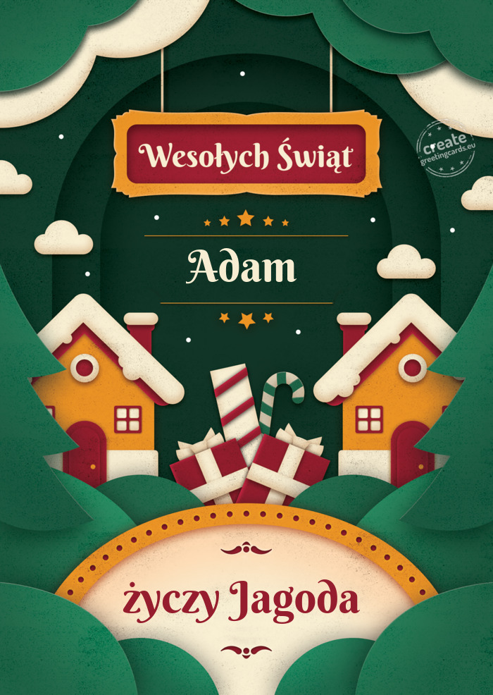 Wesołych Świąt Adam Jagoda