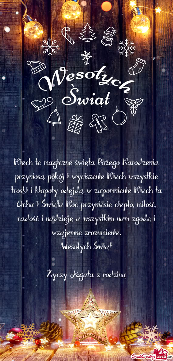 Wesołych Świąt Agata z rodziną