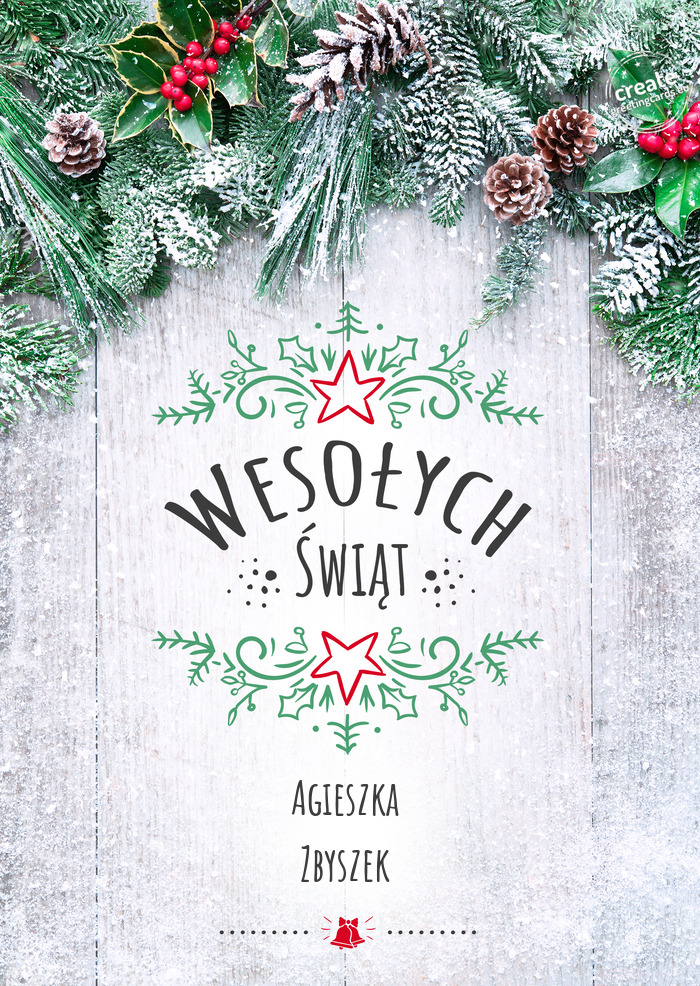 Wesołych Świąt Agieszka