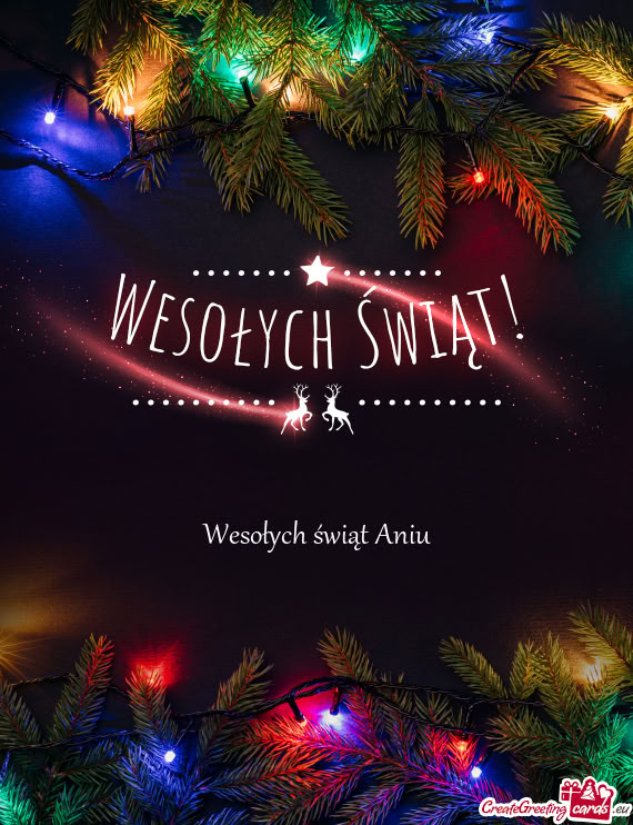 Wesołych świąt Aniu