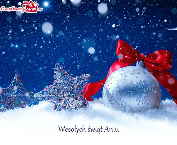 Wesołych świąt Aniu