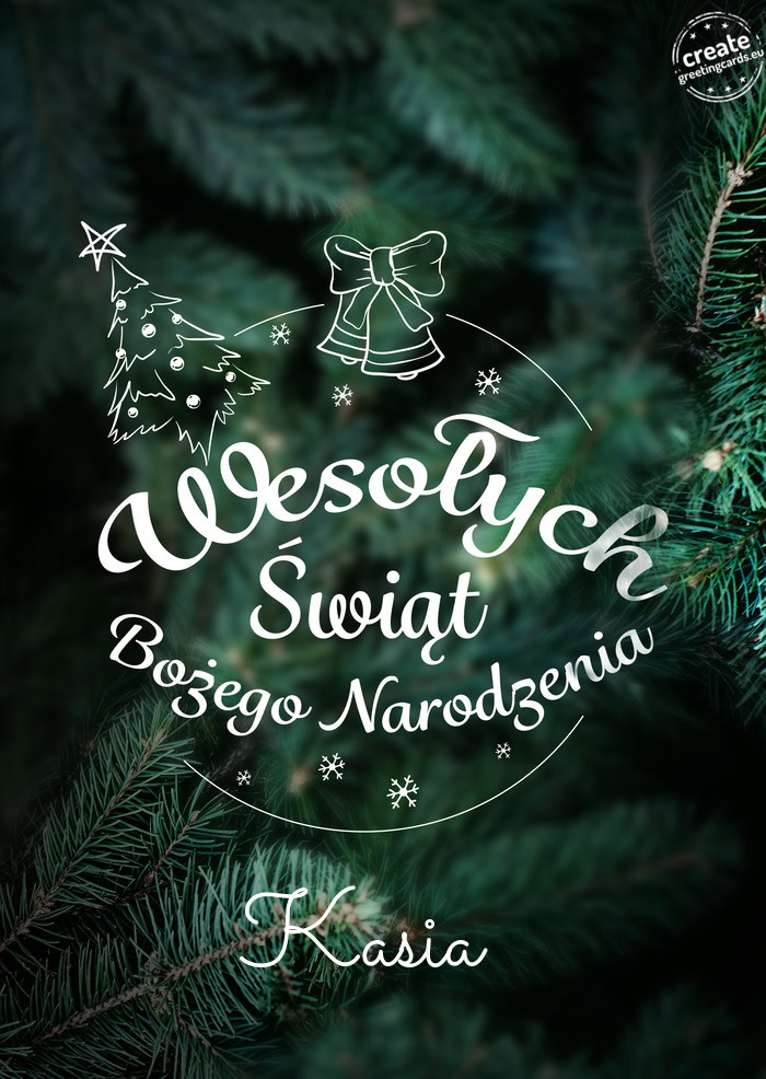 Wesołych Świat Bożego Narodzenia     Kasia