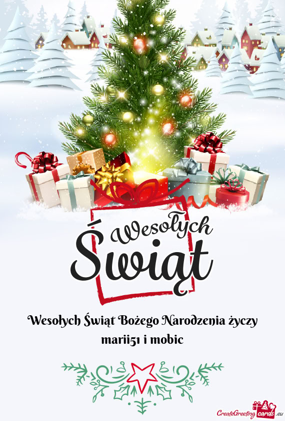 Wesołych Świąt Bożego Narodzenia marii51 i mobic