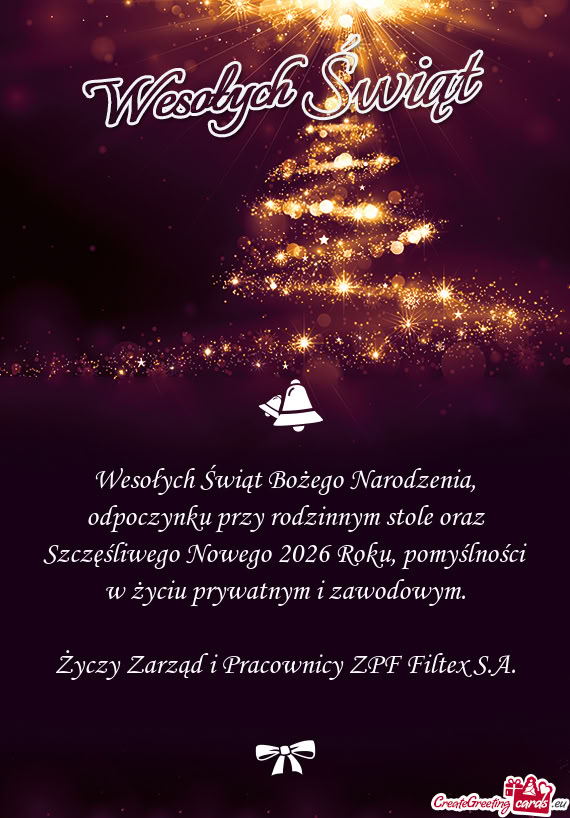 Wesołych Świąt Bożego Narodzenia, odpoczynku przy rodzinnym stole oraz Szczęśliwego Nowego 202