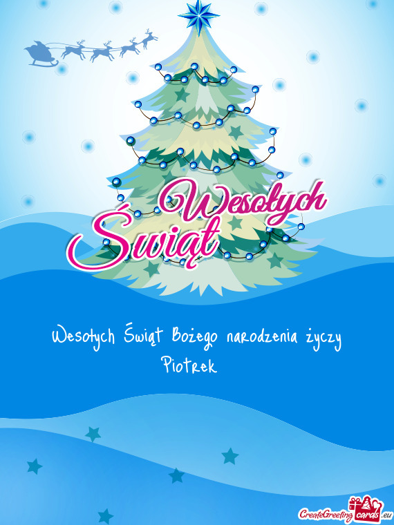 Wesołych Świąt Bożego narodzenia Piotrek🎄