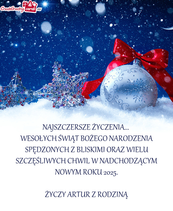 WESOŁYCH ŚWIĄT BOŻEGO NARODZENIA SPĘDZONYCH Z BLISKIMI ORAZ WIELU SZCZĘŚLIWYCH CHWIL W NADCHO