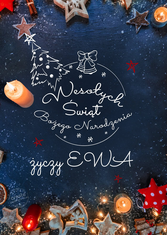Wesołych Świąt bożego narodzenia życzy EWA